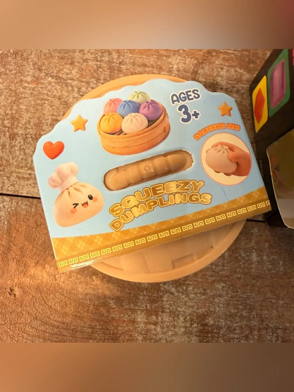 Mini squishy dumpling glitter & Fruit Cube Squeeze